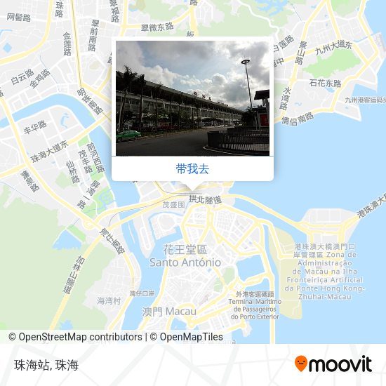 珠海站地图