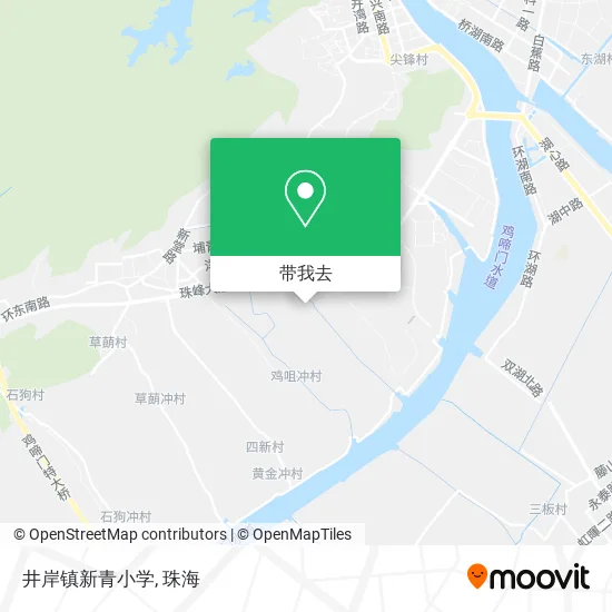 井岸镇新青小学地图