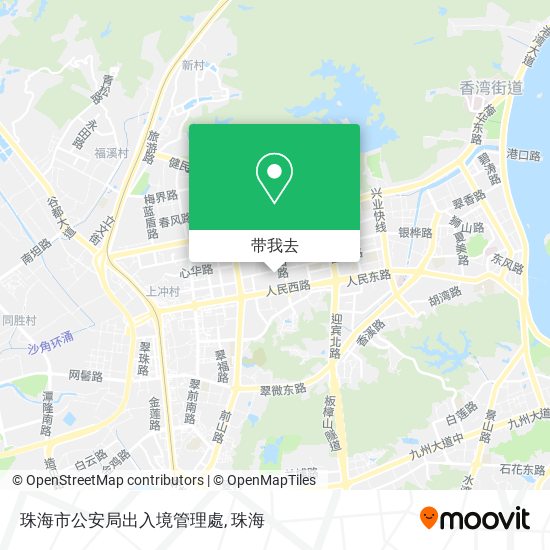 珠海市公安局出入境管理處地图