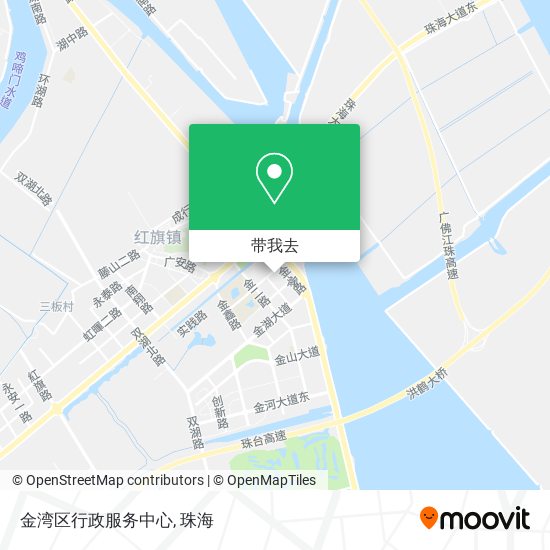 金湾区行政服务中心地图
