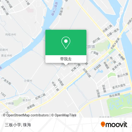 三板小学地图