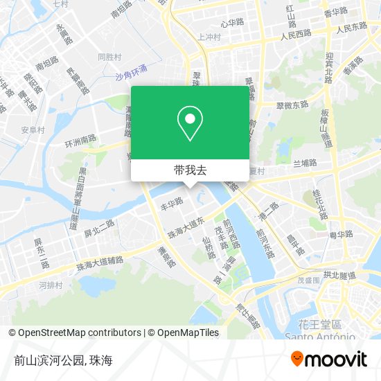 前山滨河公园地图