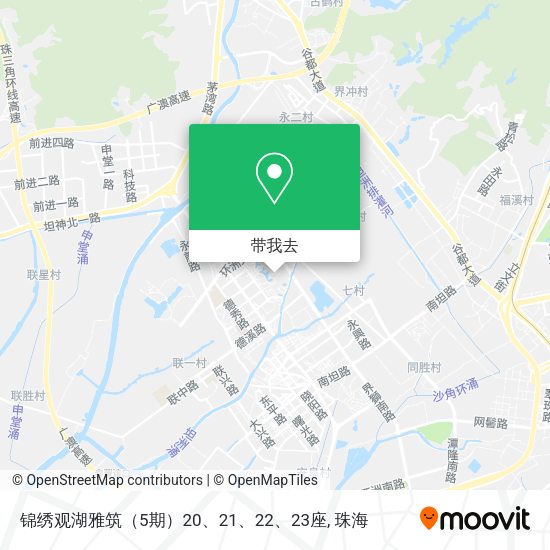 锦绣观湖雅筑（5期）20、21、22、23座地图