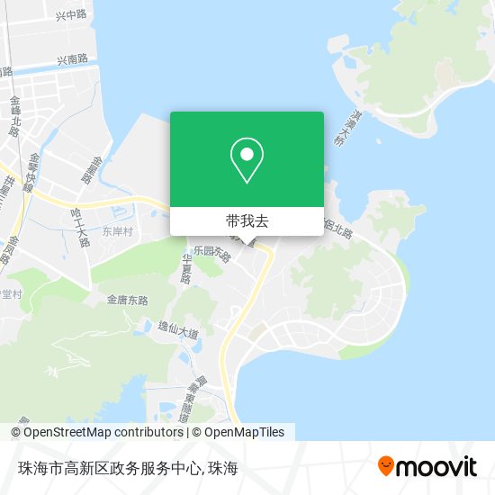 珠海市高新区政务服务中心地图