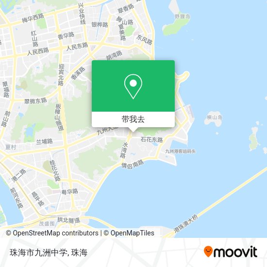 珠海市九洲中学地图
