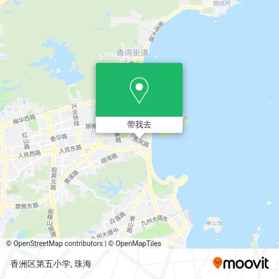 香洲区第五小学地图