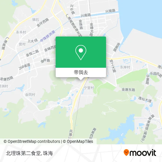 北理珠第二食堂地图