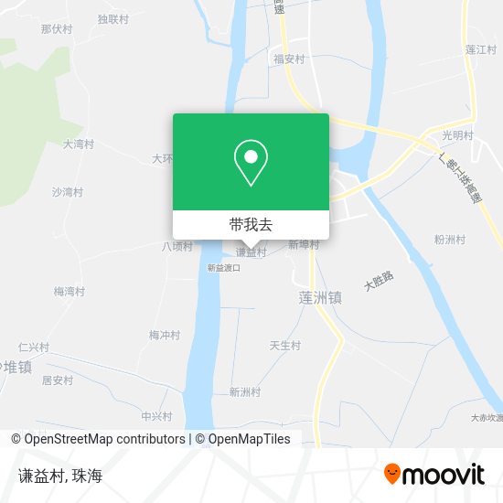 谦益村地图