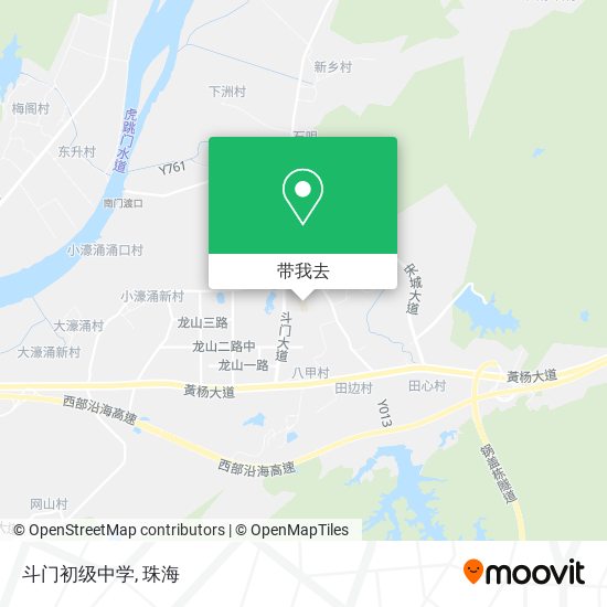 斗门初级中学地图