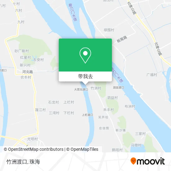 竹洲渡口地图