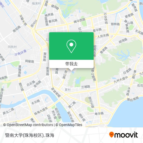 暨南大学(珠海校区)地图