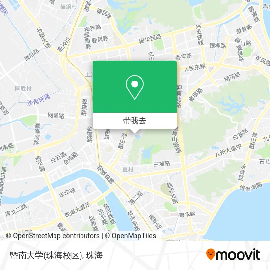 暨南大学(珠海校区)地图