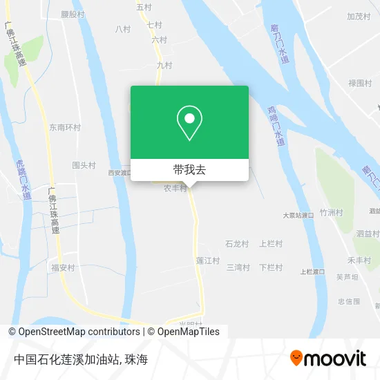 中国石化莲溪加油站地图