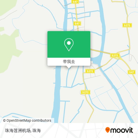 珠海莲洲机场地图