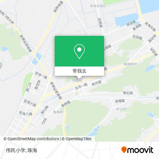 伟民小学地图