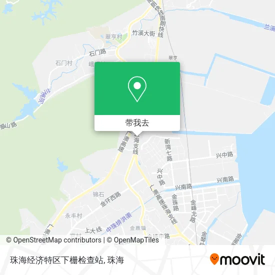 珠海经济特区下栅检查站地图