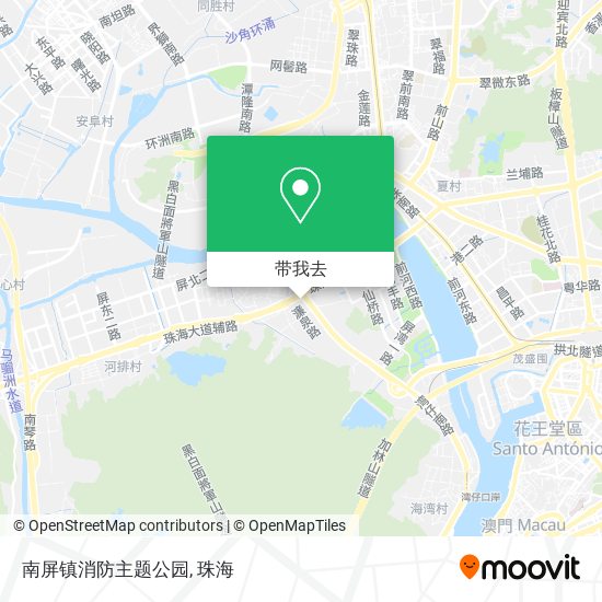 南屏镇消防主题公园地图
