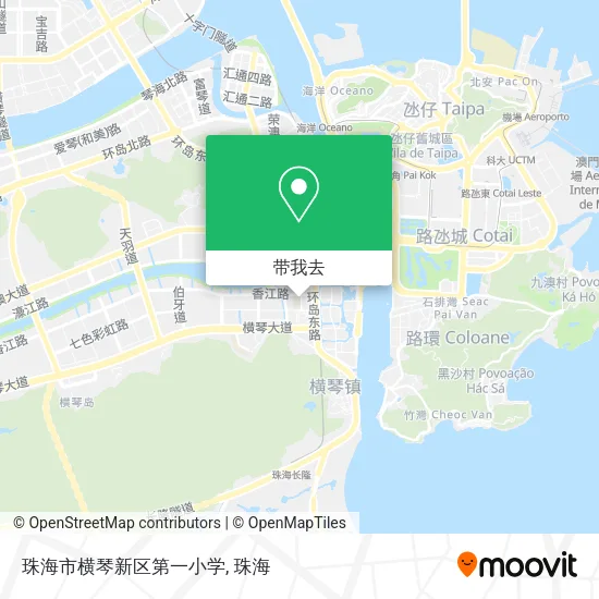 珠海市横琴新区第一小学地图