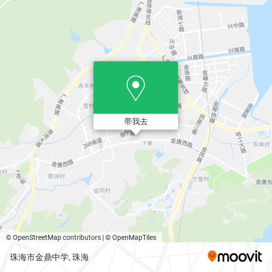 珠海市金鼎中学地图