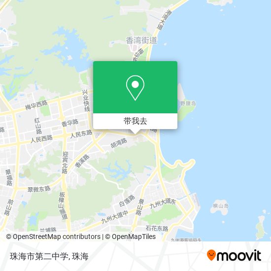 珠海市第二中学地图