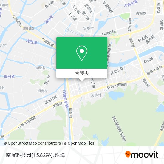 南屏科技园(15,82路)地图