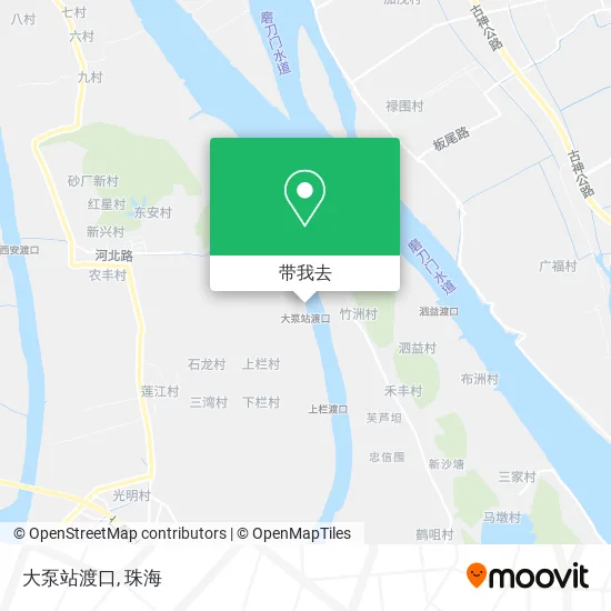 大泵站渡口地图