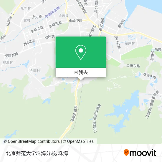 北京师范大学珠海分校地图