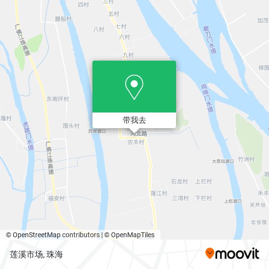 莲溪市场地图