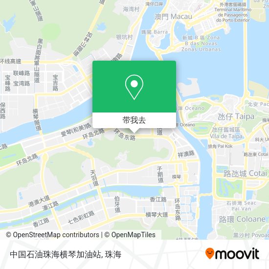 中国石油珠海横琴加油站地图