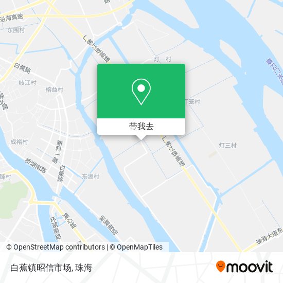白蕉镇昭信市场地图