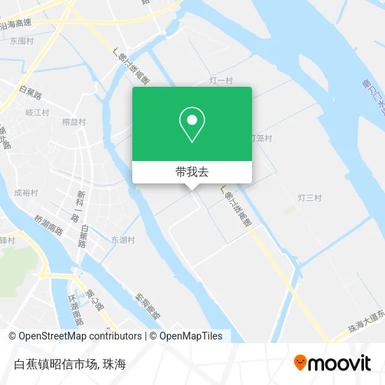 白蕉镇昭信市场地图