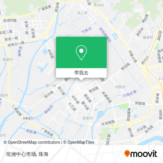 坦洲中心市场地图