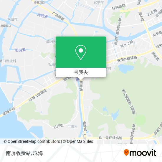 南屏收费站地图