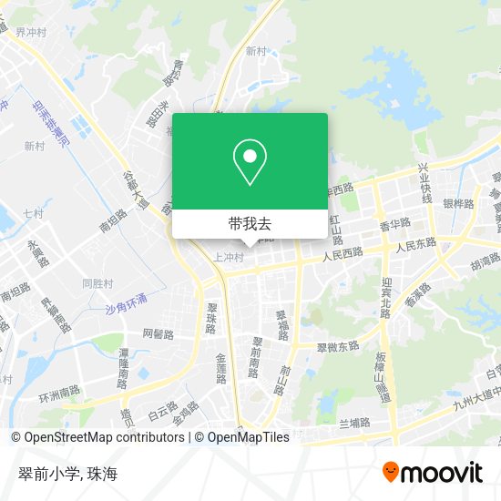 翠前小学地图