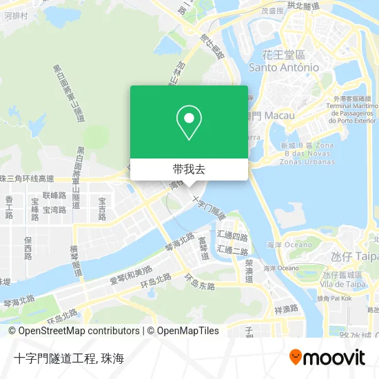 十字門隧道工程地图