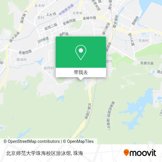 北京师范大学珠海校区游泳馆地图