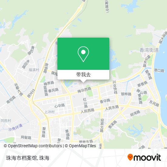 珠海市档案馆地图