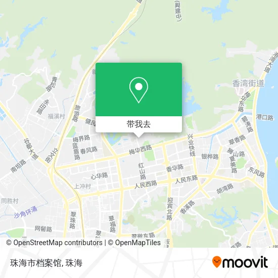 珠海市档案馆地图