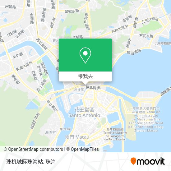 珠机城际珠海站地图