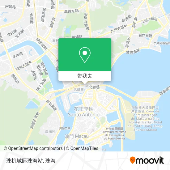 珠机城际珠海站地图
