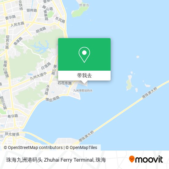 珠海九洲港码头 Zhuhai Ferry Terminal地图