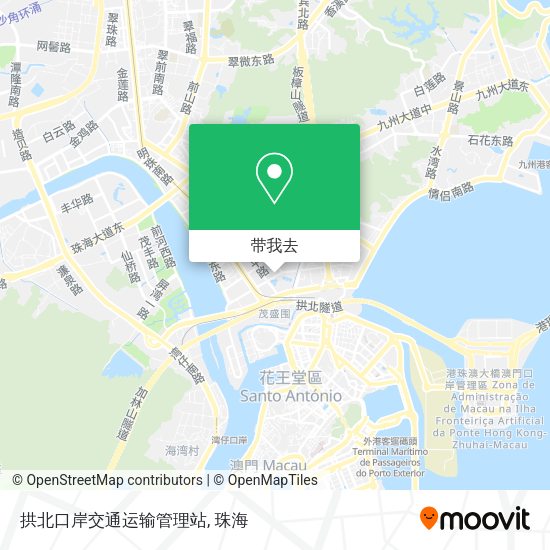拱北口岸交通运输管理站地图