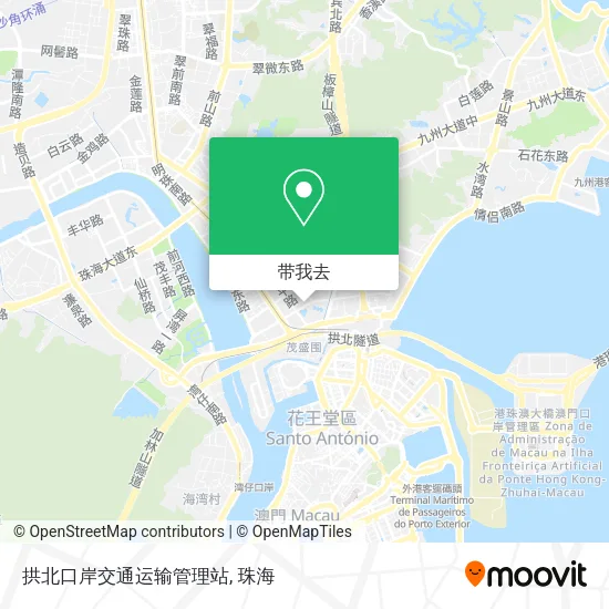 拱北口岸交通运输管理站地图
