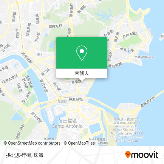 拱北步行街地图