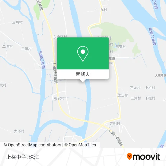 上横中学地图