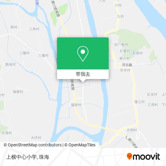 上横中心小学地图