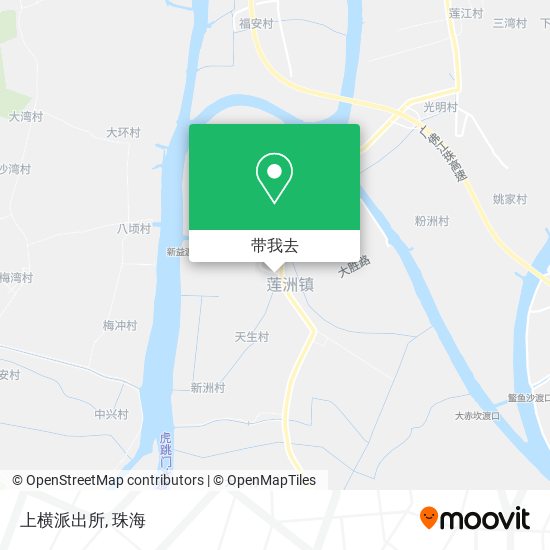 上横派出所地图