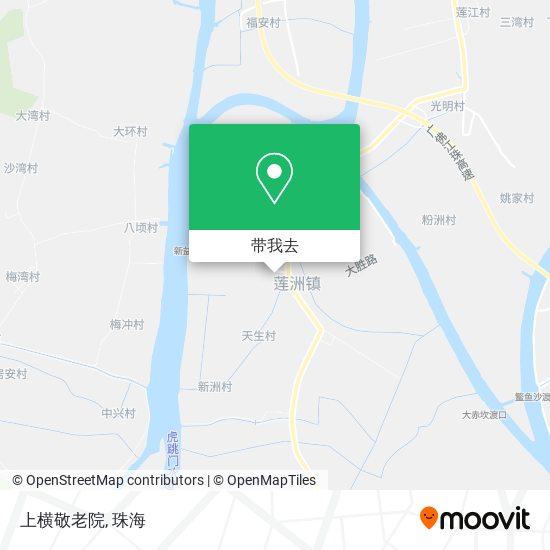 上横敬老院地图