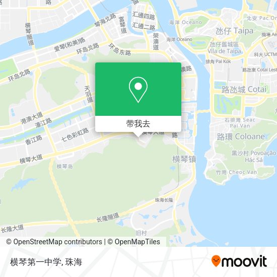 横琴第一中学地图