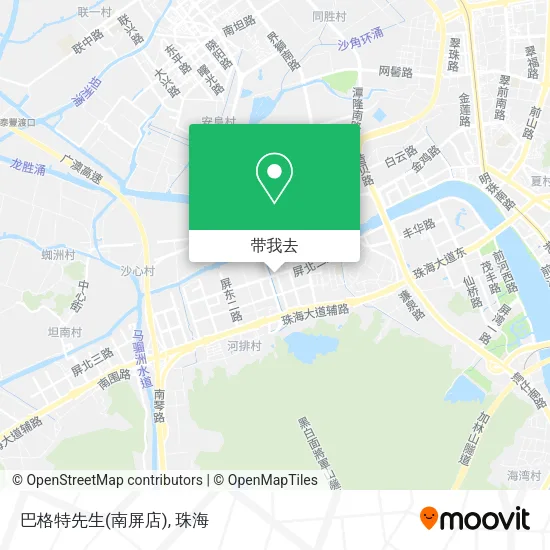 巴格特先生(南屏店)地图